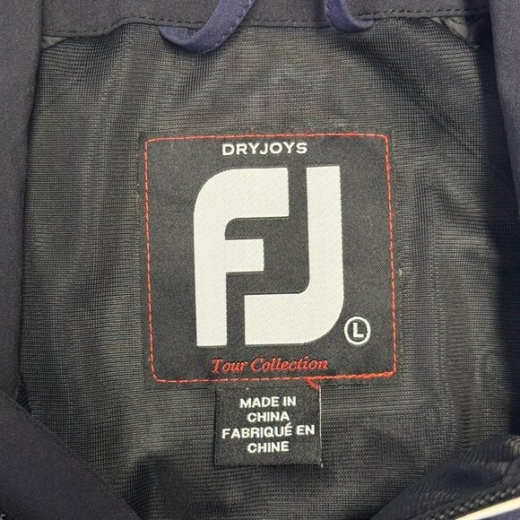 FJ Tour Collection Jacket Birmingham Full Zip Blue Mens Large Golf E1 - Picture 7 of 10